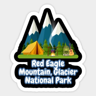 Red Eagle Mountain, Glacier National Park Sticker